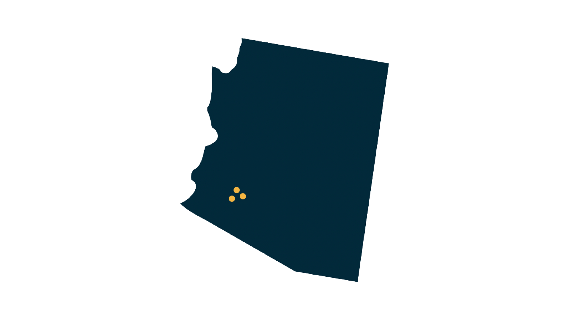 Amazon Phoenix NHC locations in a Texas state shape vector