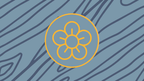Flower icon for pollen allergies