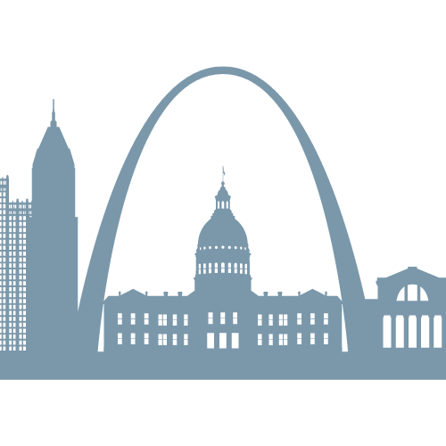 St. Louis skyline with the Arch