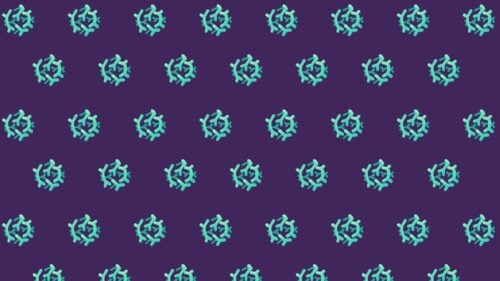 colorectal cancer repeating pattern graphic